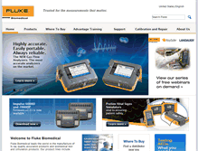 Tablet Screenshot of flukebiomedical.com